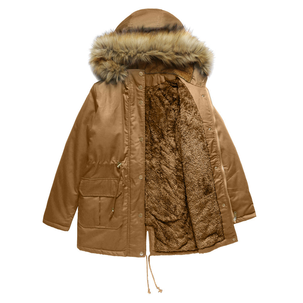 Fleece Lined Cotton-Padded Parkas