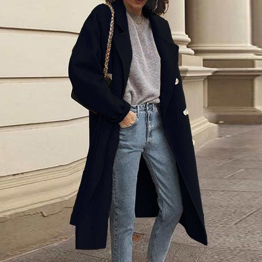 Double Breasted Woolen Coat