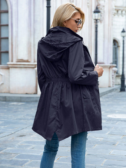 Rain Proof Zipper Hoodie Raincoat