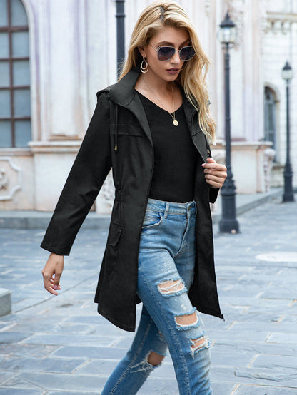 Rain Proof Zipper Hoodie Raincoat