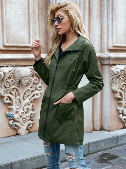 Rain Proof Zipper Hoodie Raincoat