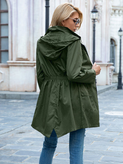 Rain Proof Zipper Hoodie Raincoat