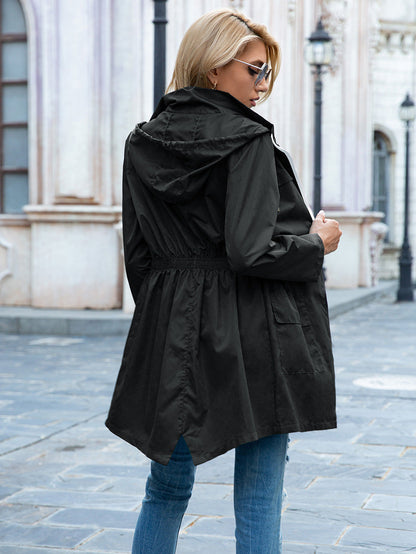 Rain Proof Zipper Hoodie Raincoat