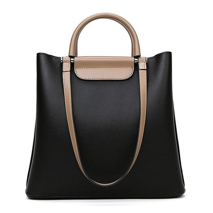 Large Capacity Handbag Vegan Leather