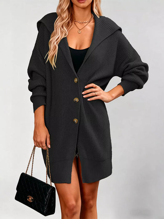 Button Up Longline Cardigan