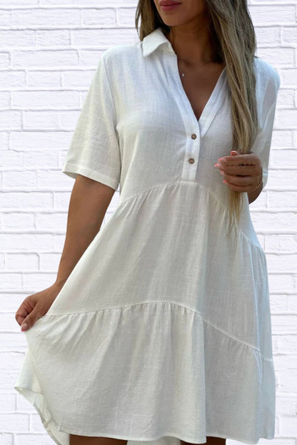 Plus Size Tiered Mini Dress | Ruffle Hem Women’s Style