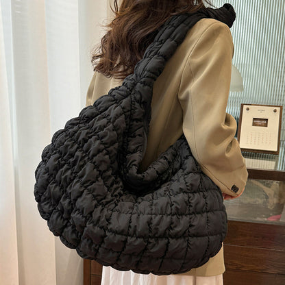 Rosiedress Lightweight Quilted Grid Puffer Tote Bag