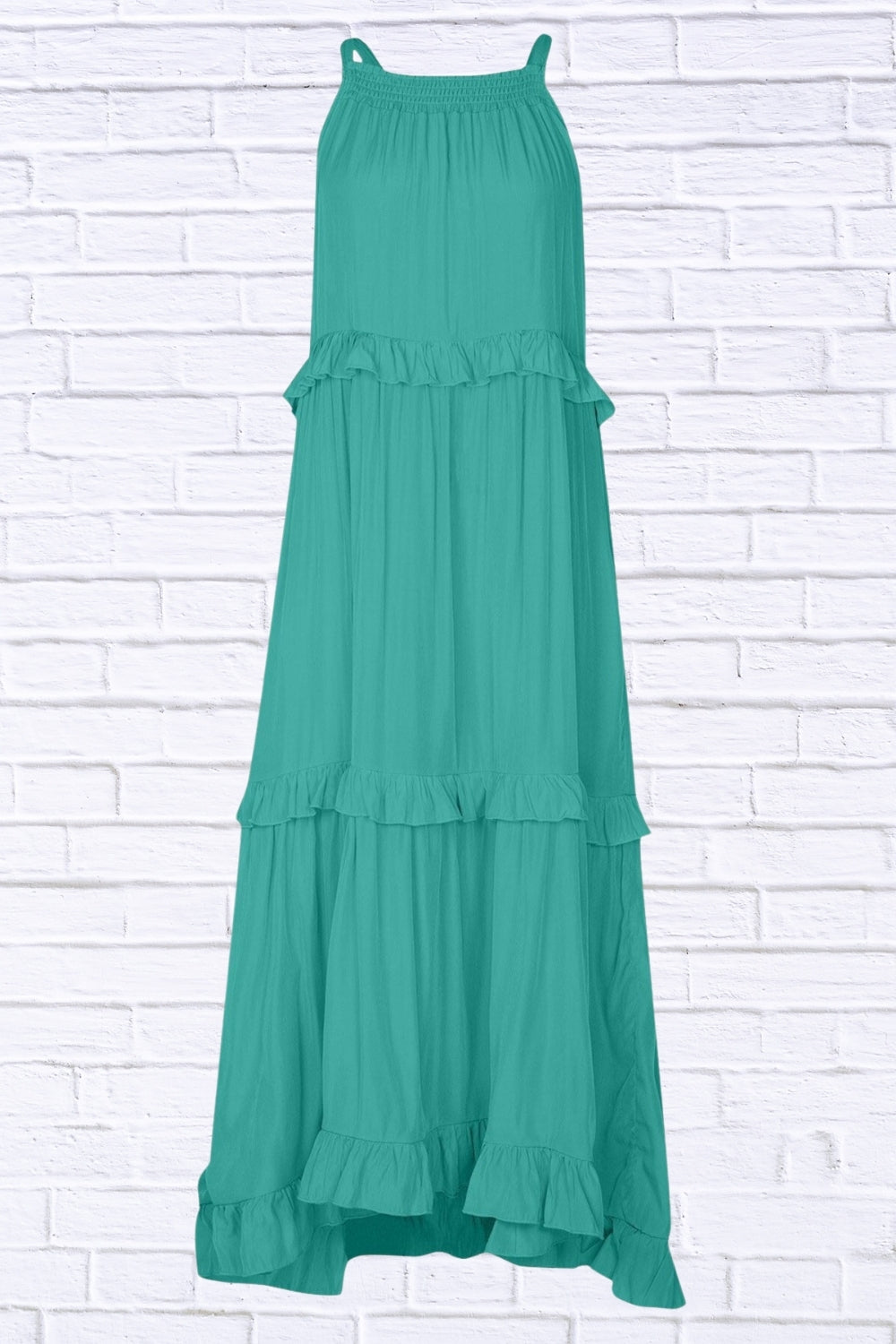 Ruffled Sleeveless Maxi Dress | Flowy & Feminine