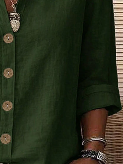 Button Up Long Sleeve Shirt | Timeless Women's Blouse