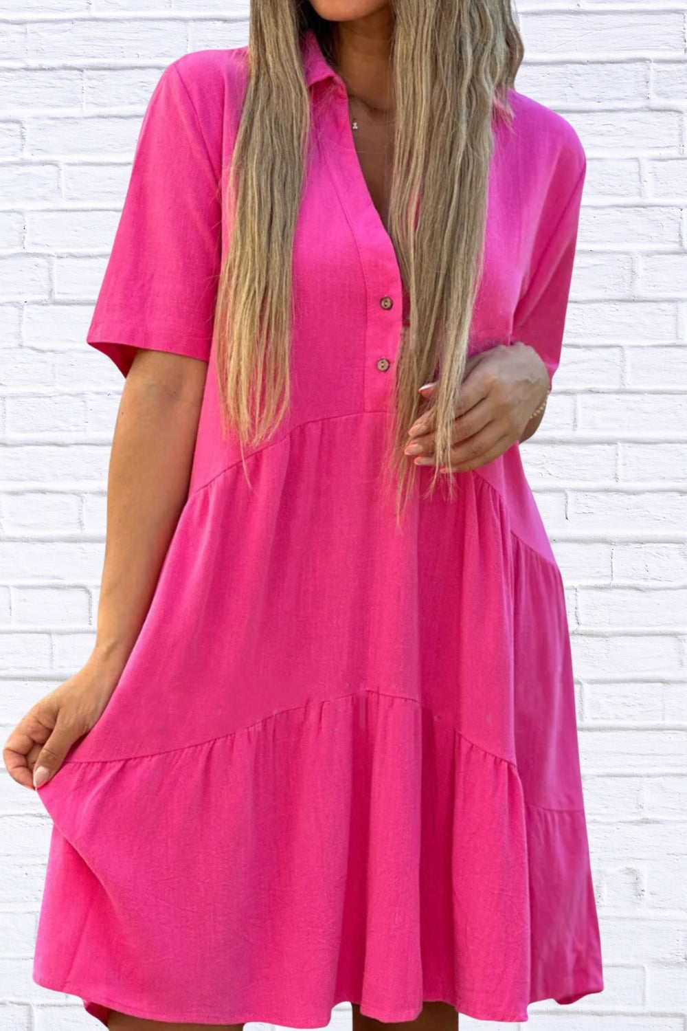 Plus Size Tiered Mini Dress | Ruffle Hem Women’s Style
