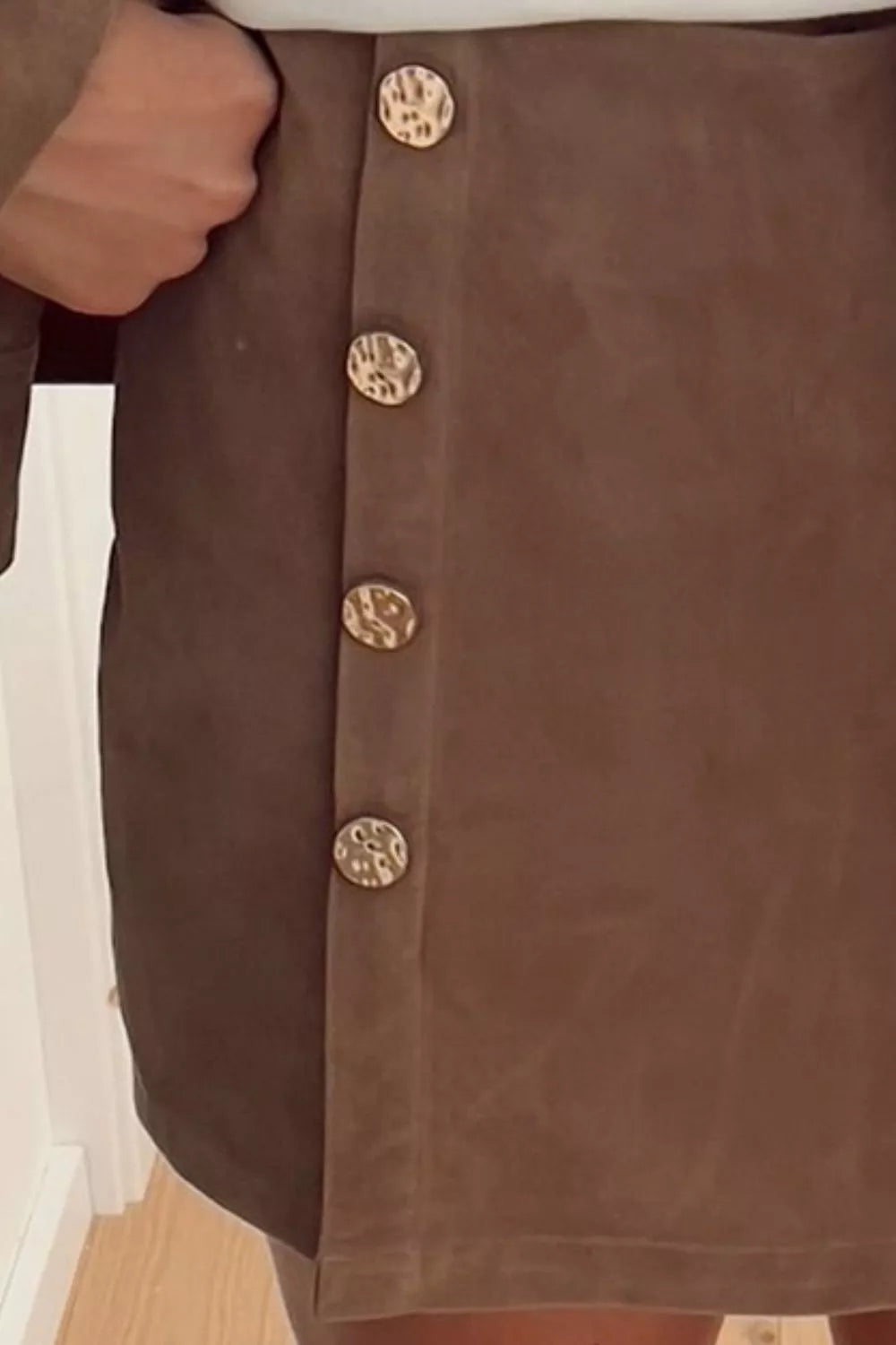 Button-Front Mini Skort