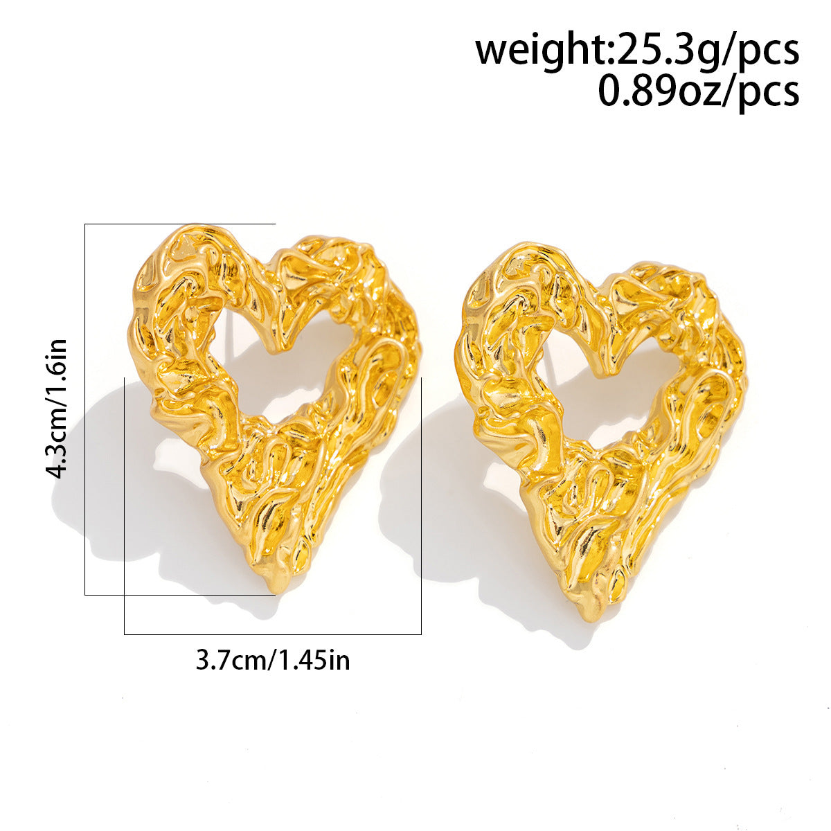 Fashion Metal Love Earrings