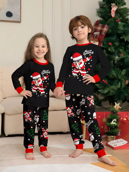Full Size Family Matching Christmas Santa Pajamas Set Plus Size