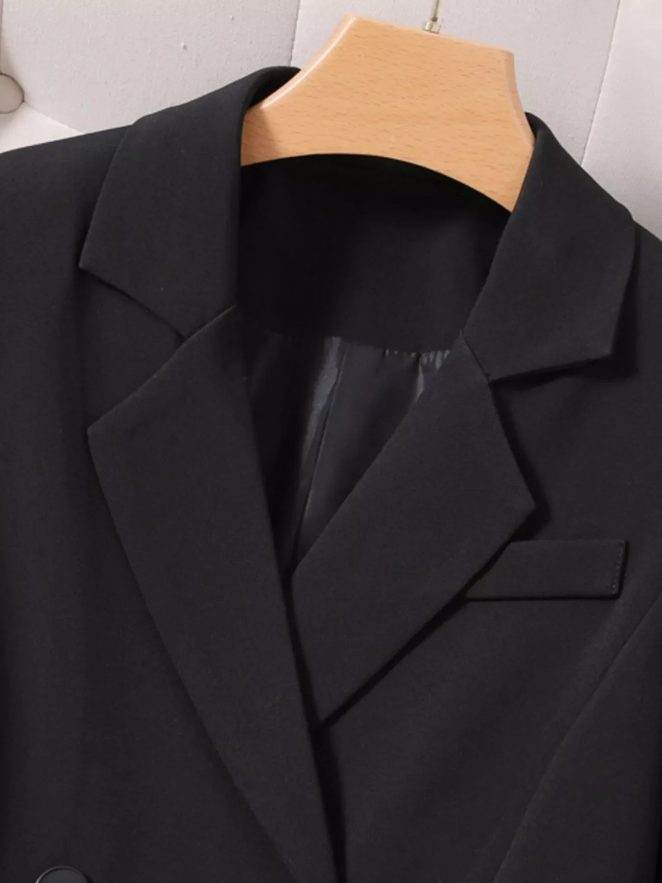 Plus Size Asymmetrical Pleated Blazer Dress