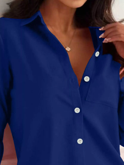 Button-Down Roll-Up Sleeve Shirt