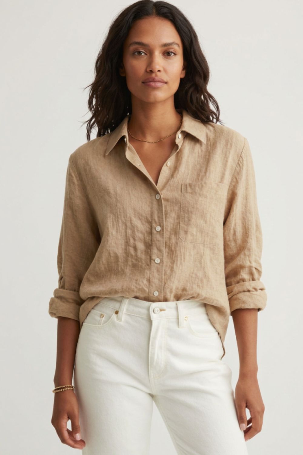 Button Up Long Sleeve Shirt | Timeless Women's Blouse