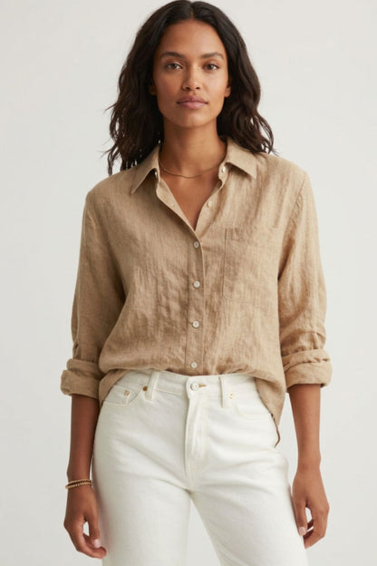 Button Up Long Sleeve Shirt | Timeless Women's Blouse