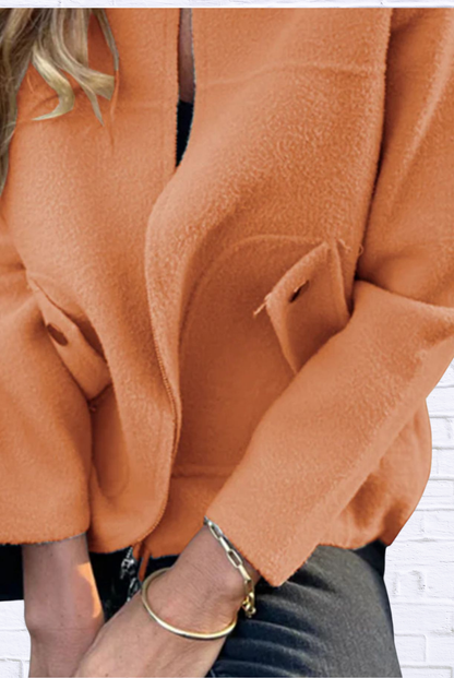 Full Size Textured Knit Zip Up Outerwear Plus Size