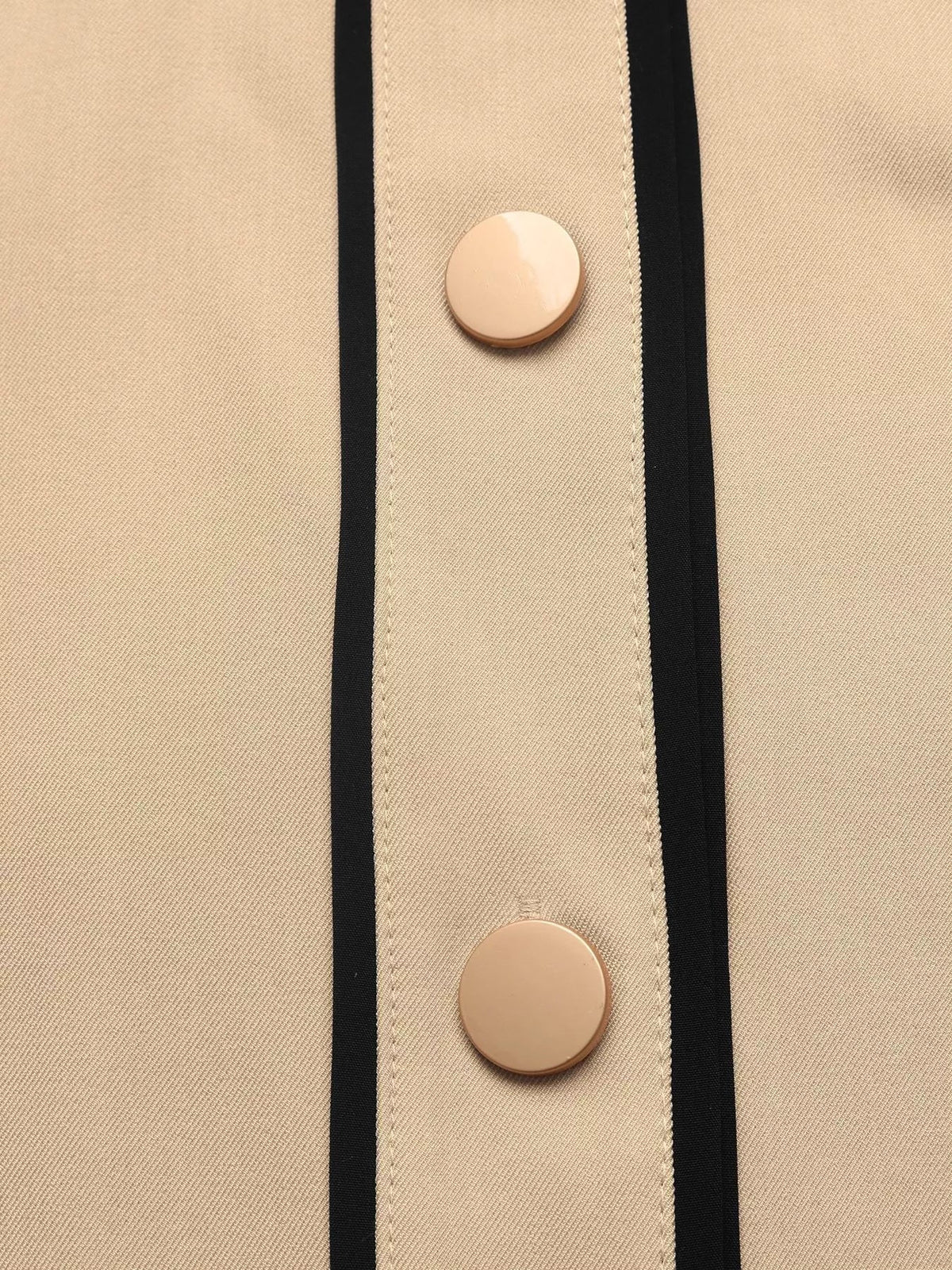 Contrast Lapel Button Front Midi Shirt Dress