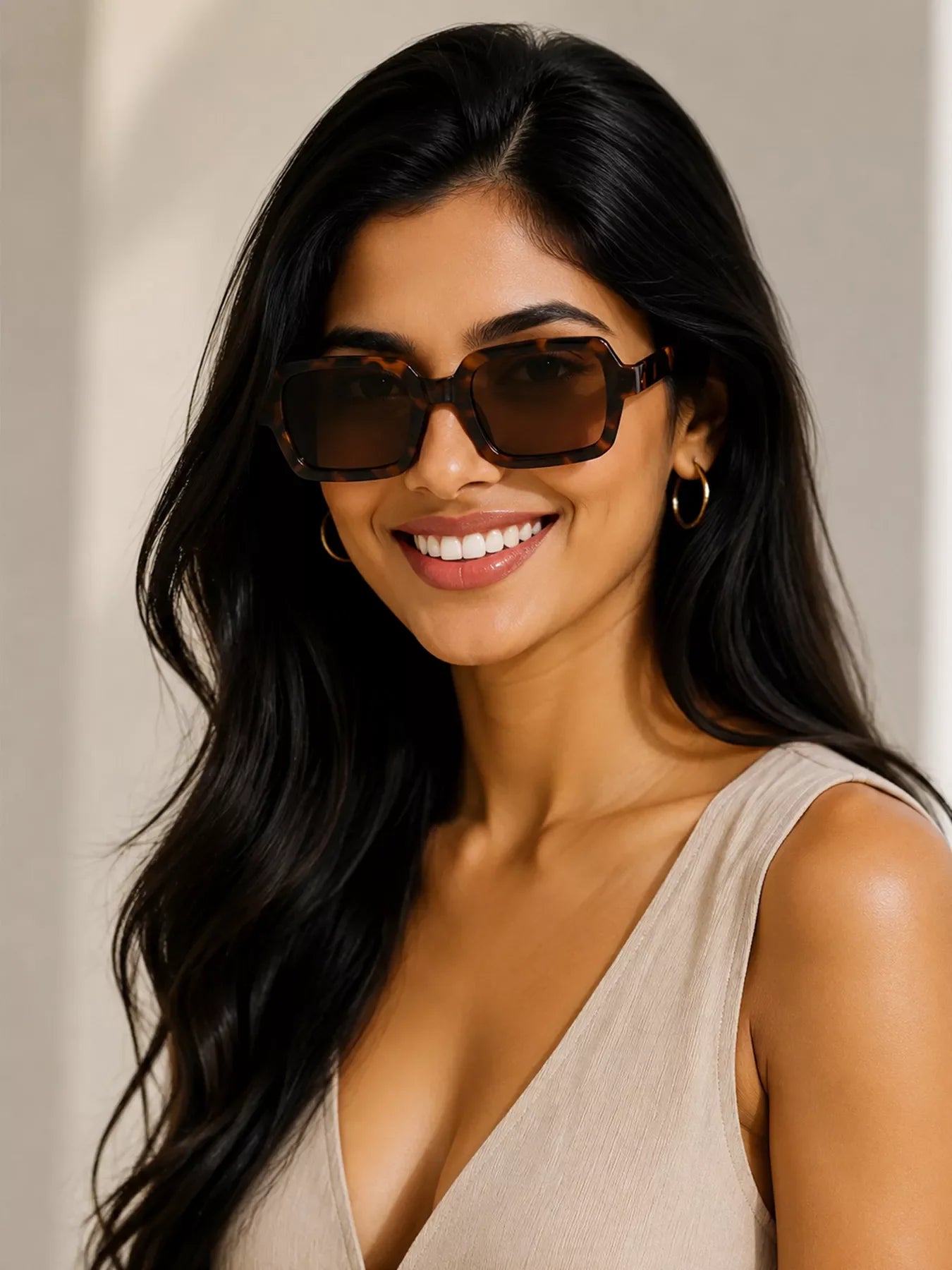 Retro Rectangular Sunglasses