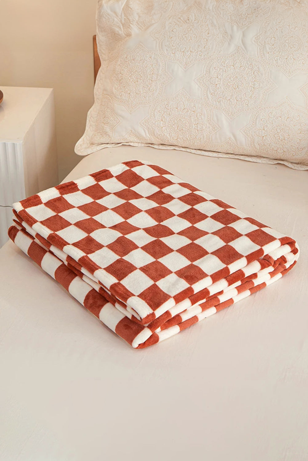 Blue Zone Planet | Black Checkerboard Printed Soft Throw Blanket