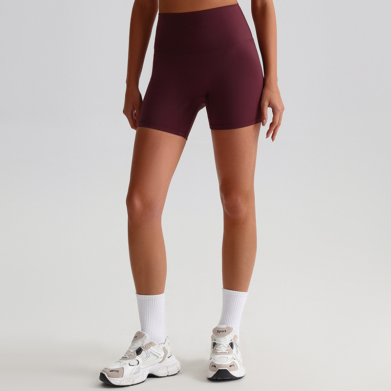 High-Waisted Biker Shorts - 6" Naked Feeling Yoga Workout Shorts
