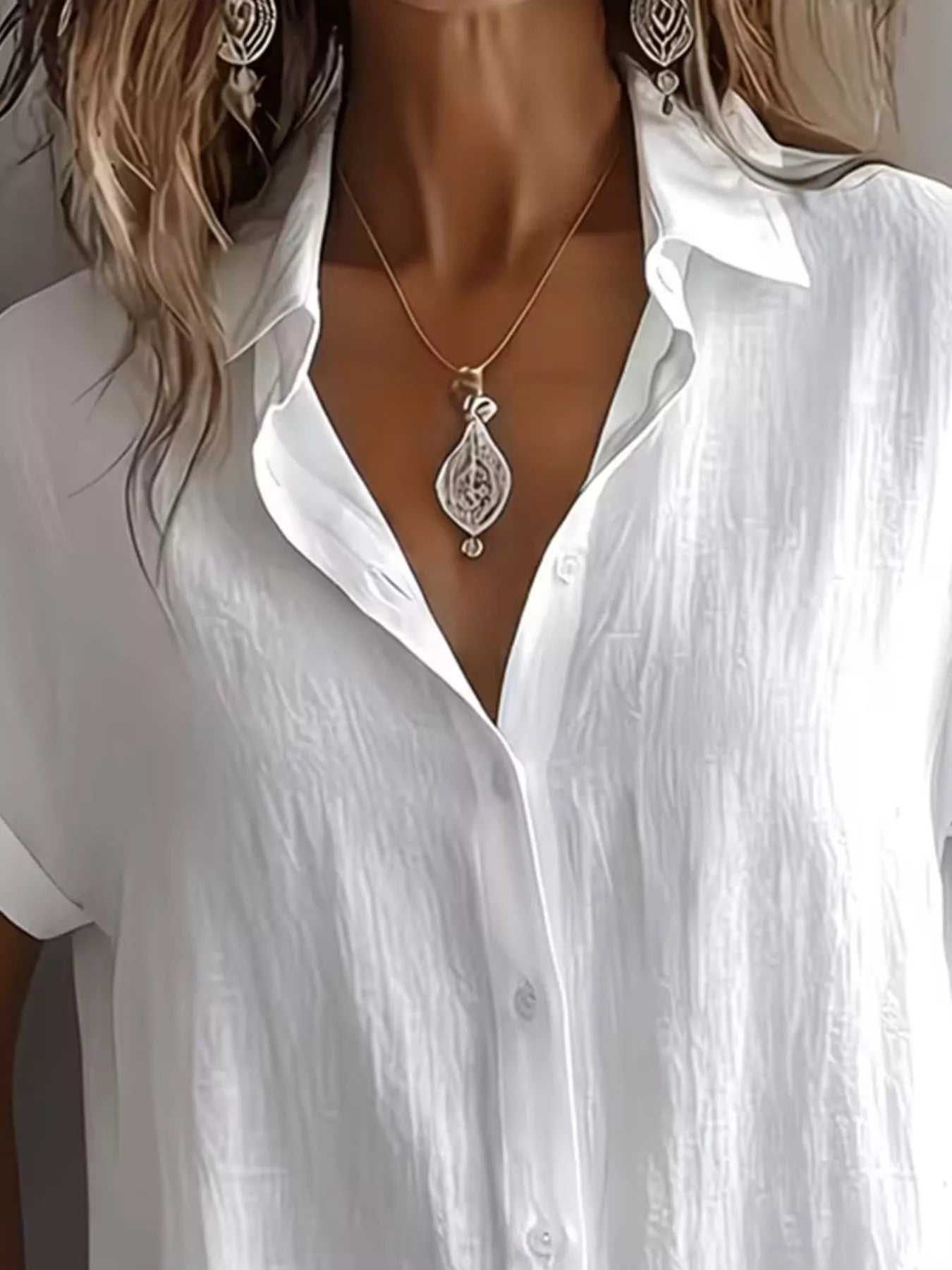 Button-Down Short Sleeve Shirt