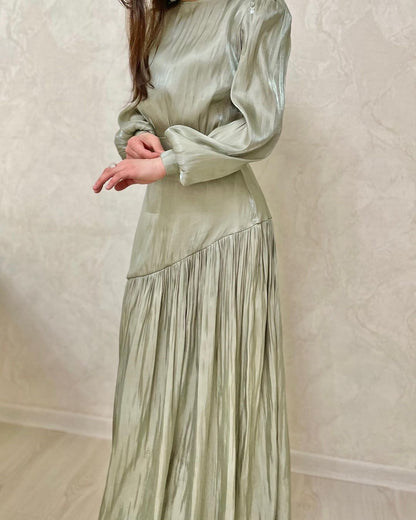 Temperament high-end skirt pleated A-line dress