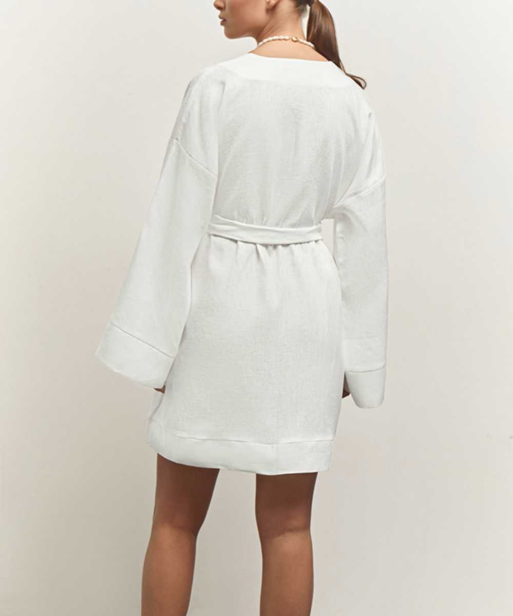 Casual Kimono Cotton Linen Dress