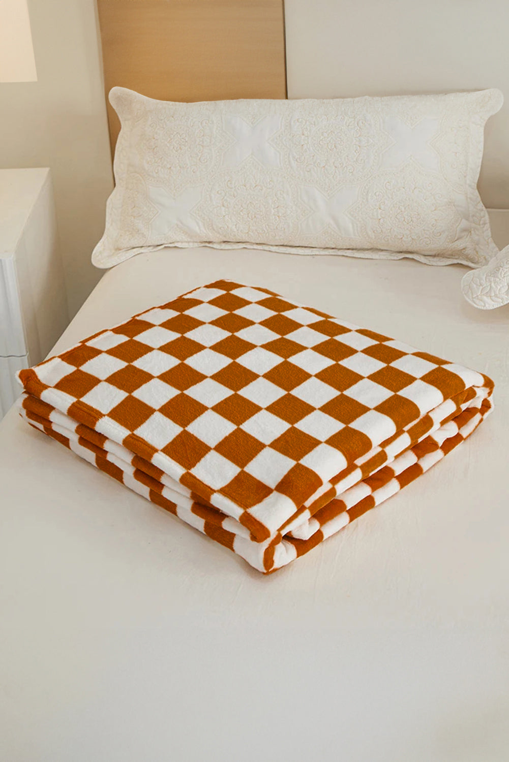 Blue Zone Planet | Black Checkerboard Printed Soft Throw Blanket