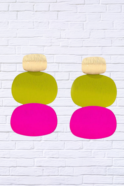 Bold & Playful – Color Pop Statement Drop Earrings