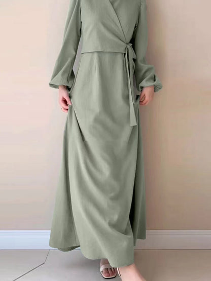 Versatile Solid Color Maxi Dress