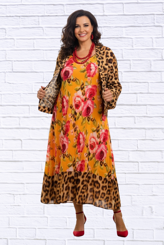 Demi Dress Sheer Flare Strappy Dress