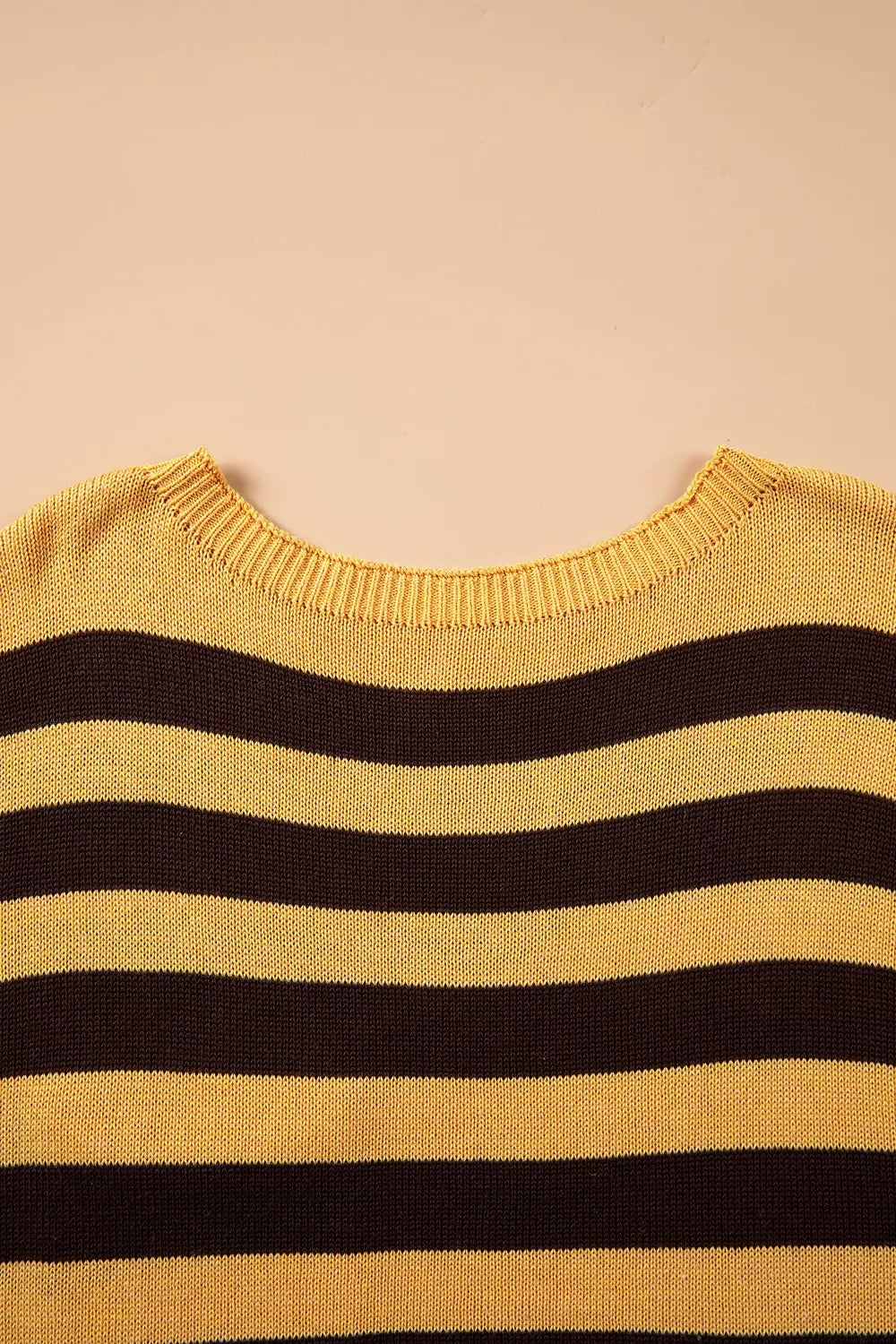 Stripe Striped Drop Shoulder Colorblock Pullover Sweater