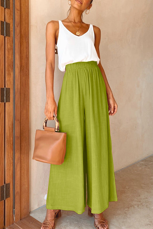 Rosiedress Elastic Waist Wide Leg Palazzo Pants