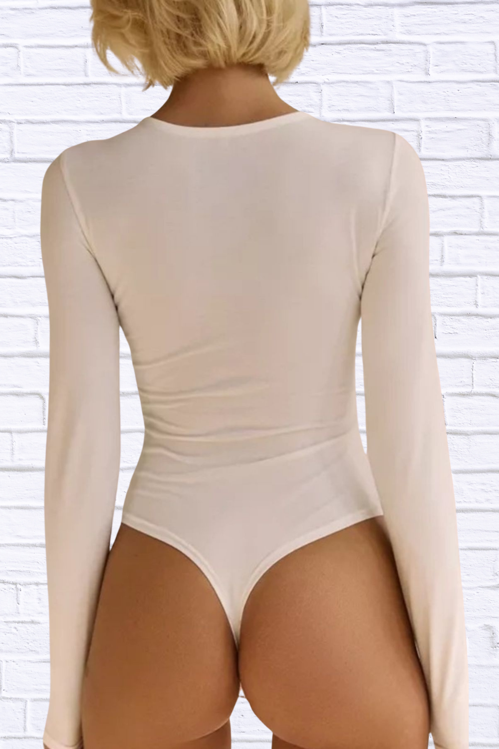 Twist Front Long Sleeve Bodysuit