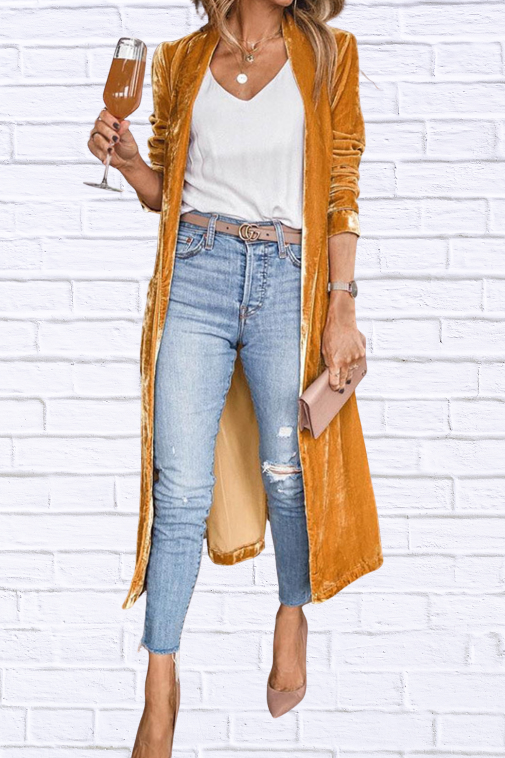 Open Front Long Sleeve Longline Cardigan