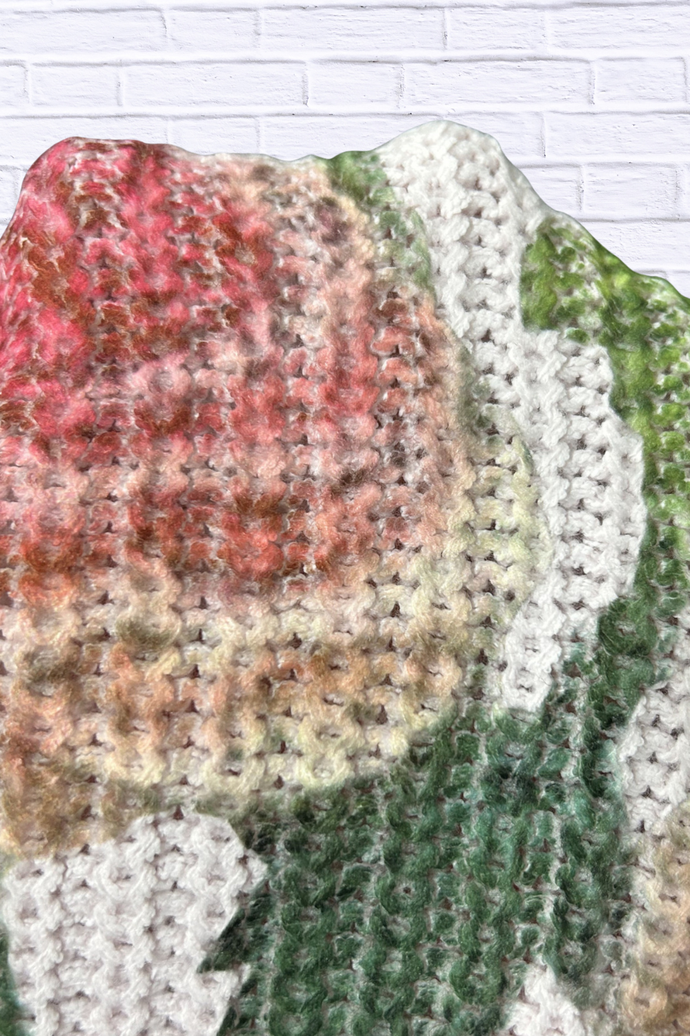 Flower Round Neck Long Sleeve Sweater