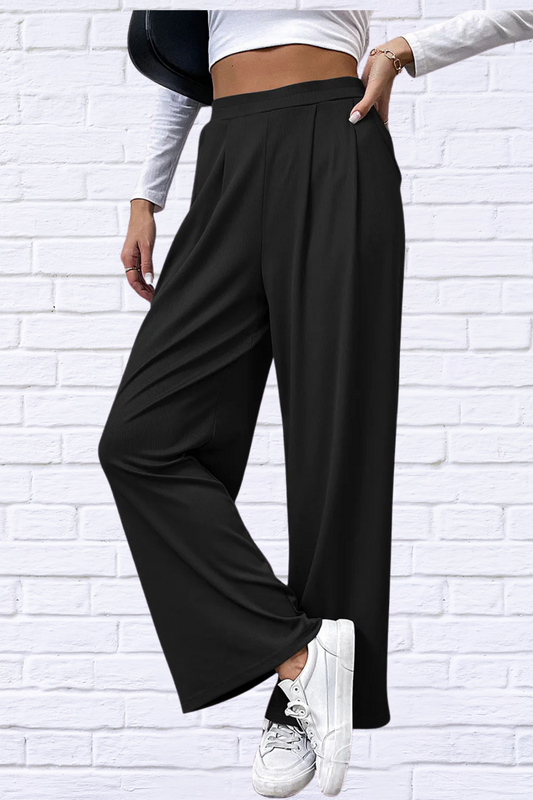 High Waisted Straight Pants