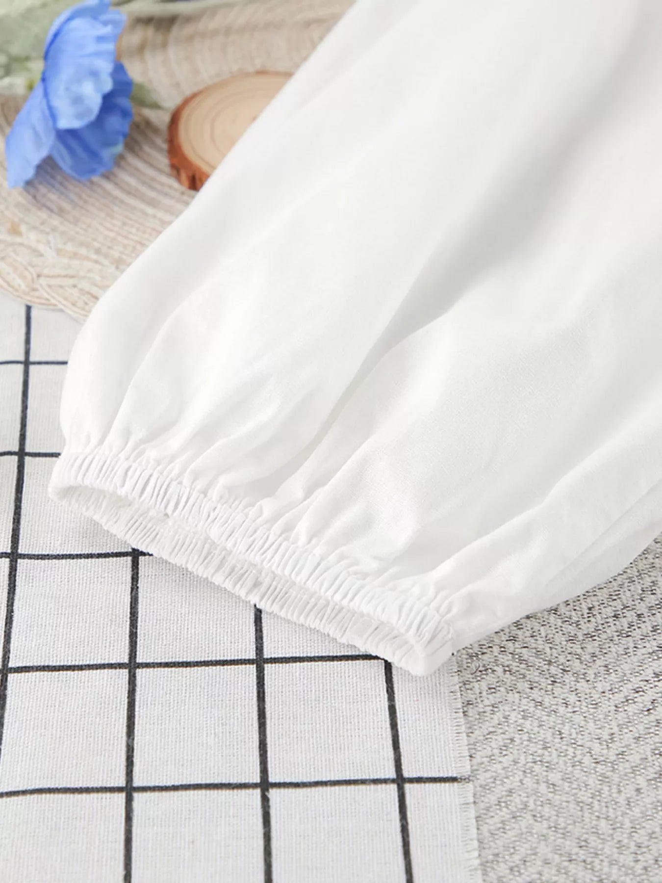 Tie Neck Puff Sleeve Lounge Dress