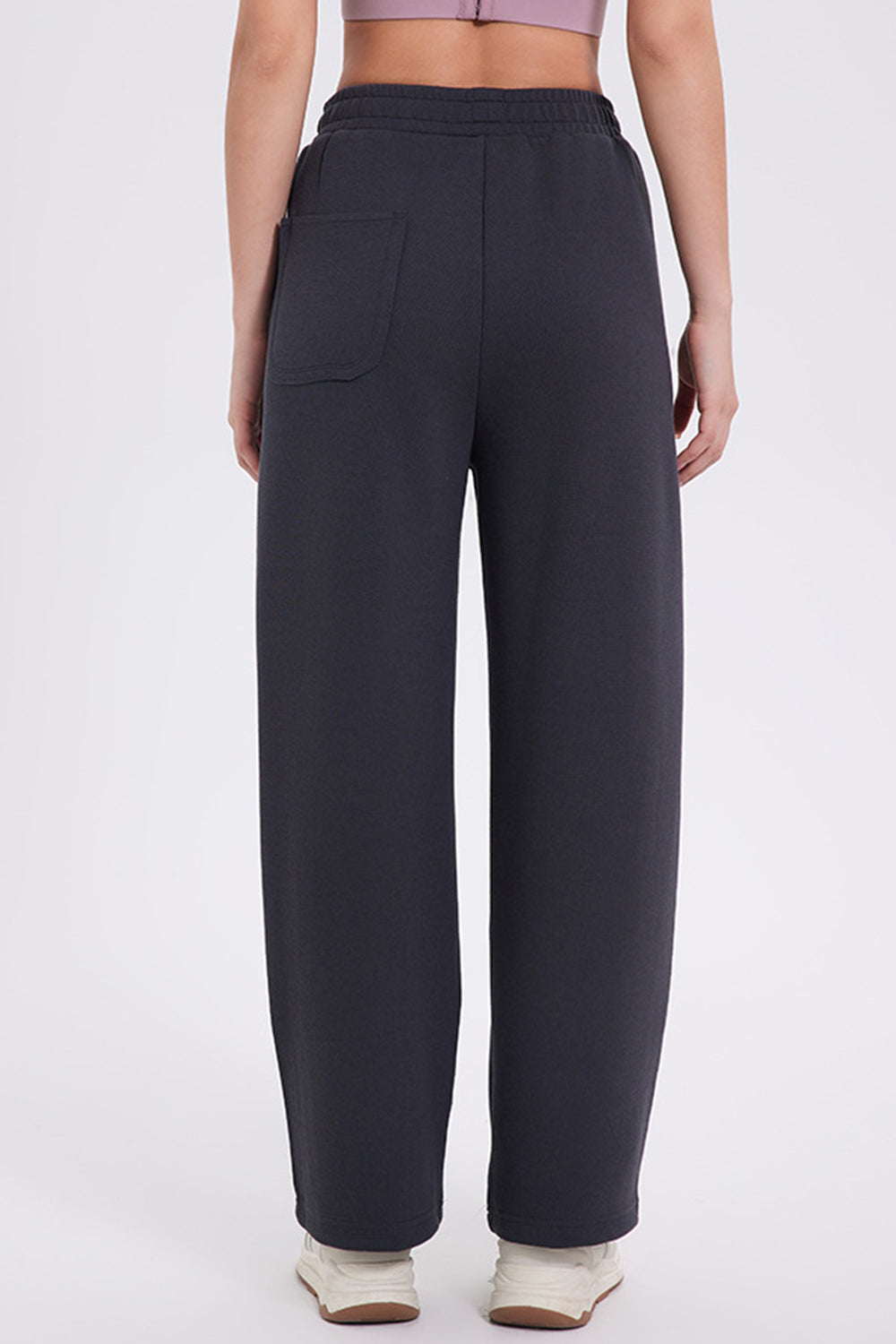 Blue Zone Planet | Basic Bae Elastic Waist Straight Leg Pants With Pockets