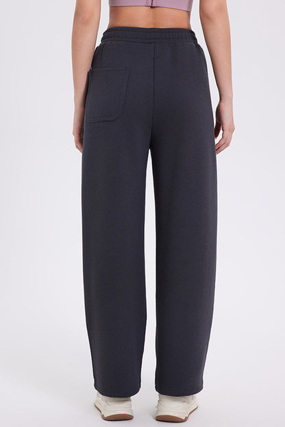 Blue Zone Planet | Basic Bae Elastic Waist Straight Leg Pants With Pockets
