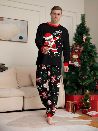 Full Size Family Matching Christmas Santa Pajamas Set Plus Size