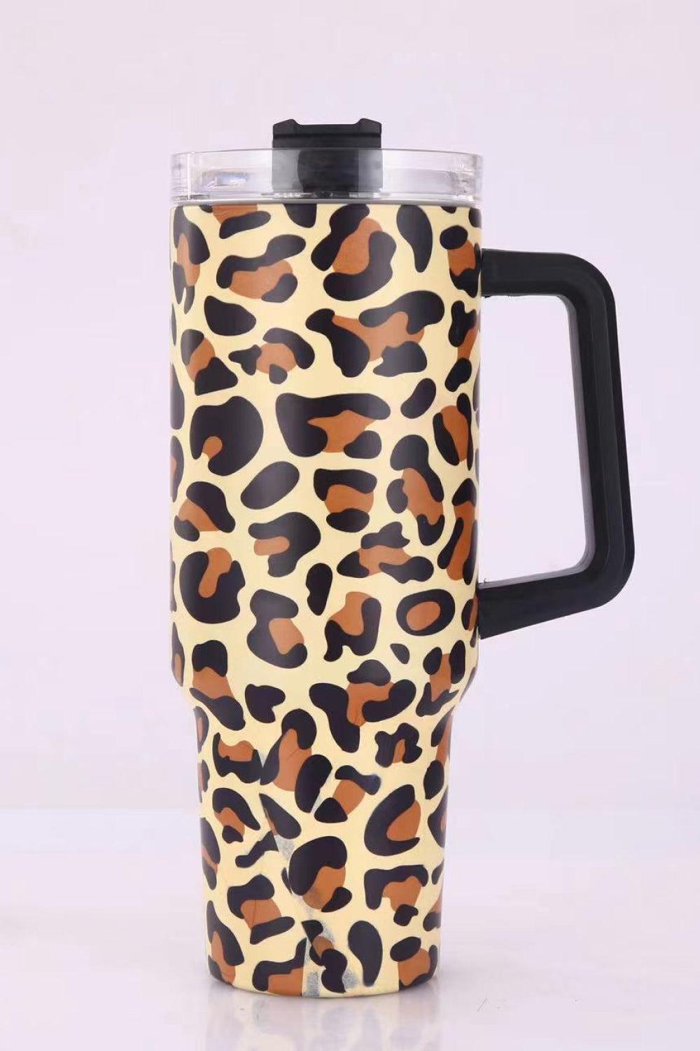 Blue Zone Planet | 40 Oz Leopard Print Stainless Steel Tumbler