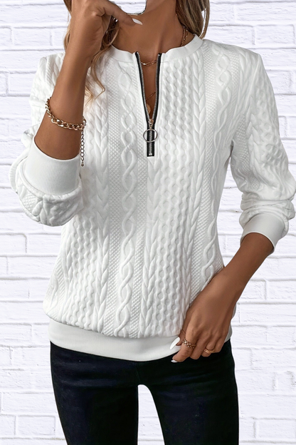 Quarter-Zip Long Sleeve Sweatshirt