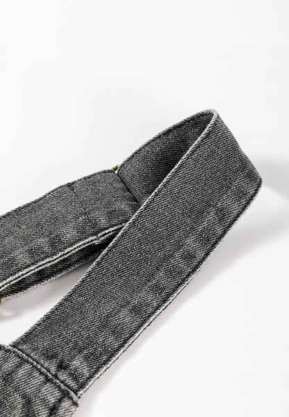 Blue Zone Planet | Wide Strap Button Down Denim Overall Dress