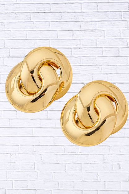 Chunky Knot Stud Earrings | Elegant Boutique Statement Jewelry