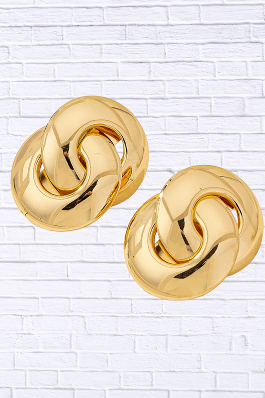 Chunky Knot Stud Earrings | Elegant Boutique Statement Jewelry