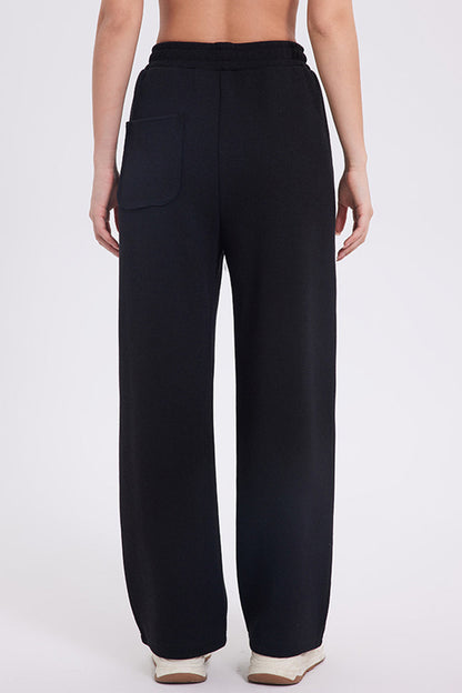 Blue Zone Planet | Basic Bae Elastic Waist Straight Leg Pants With Pockets