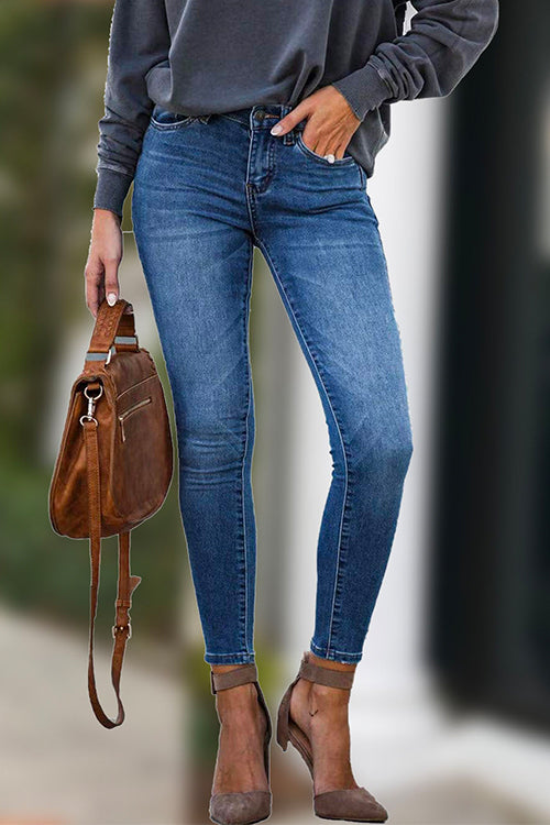 Rosiedress Stretchy Mid Rise Skinny Denim Pants